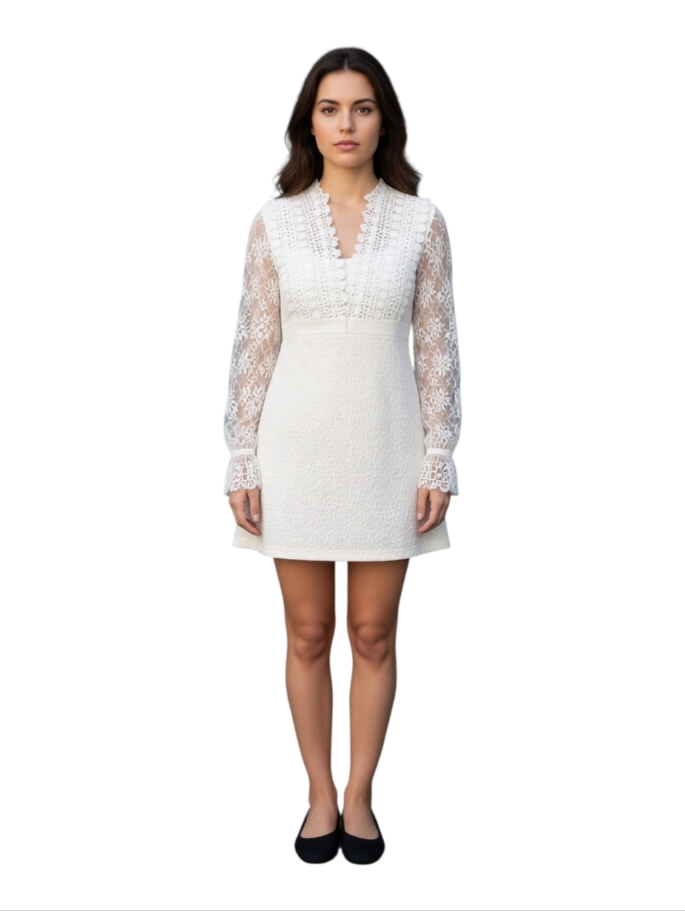 Shien White Lace Dress